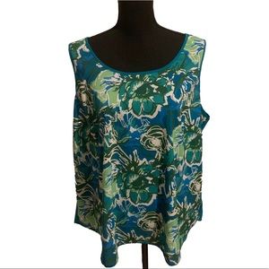 Bob Mackie Sleeveless Top Plus 2X 🌟5/$30🌟